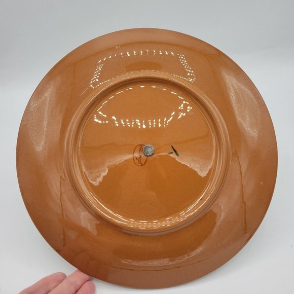 Vintage Stangl Pottery Tidbit Centerpiece Tray Handpainted Fruit And Flowers - Picture 4 of 9